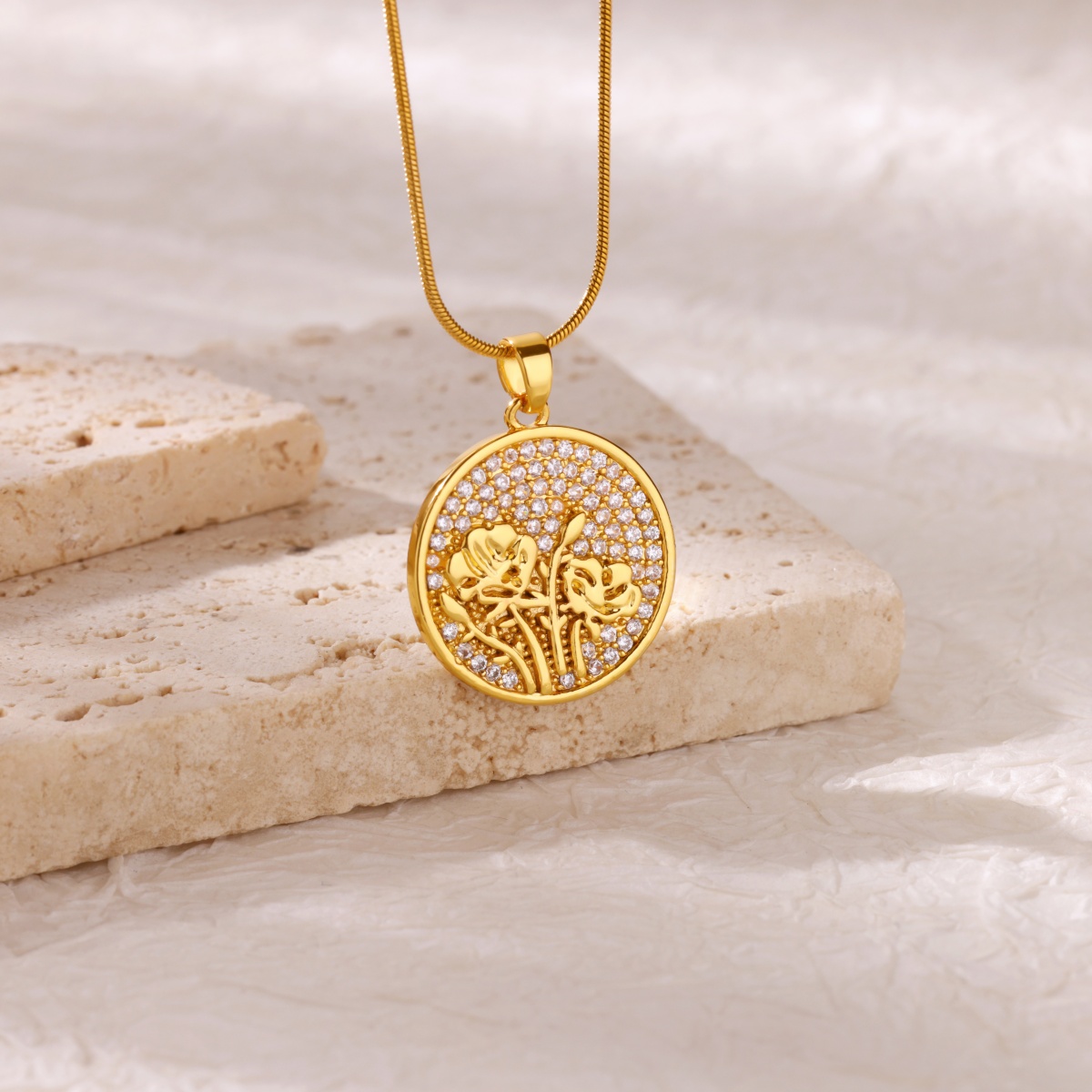 Zirkoon Bloem Kettingen Voor V - Birth Flower Necklace recensie en prijs