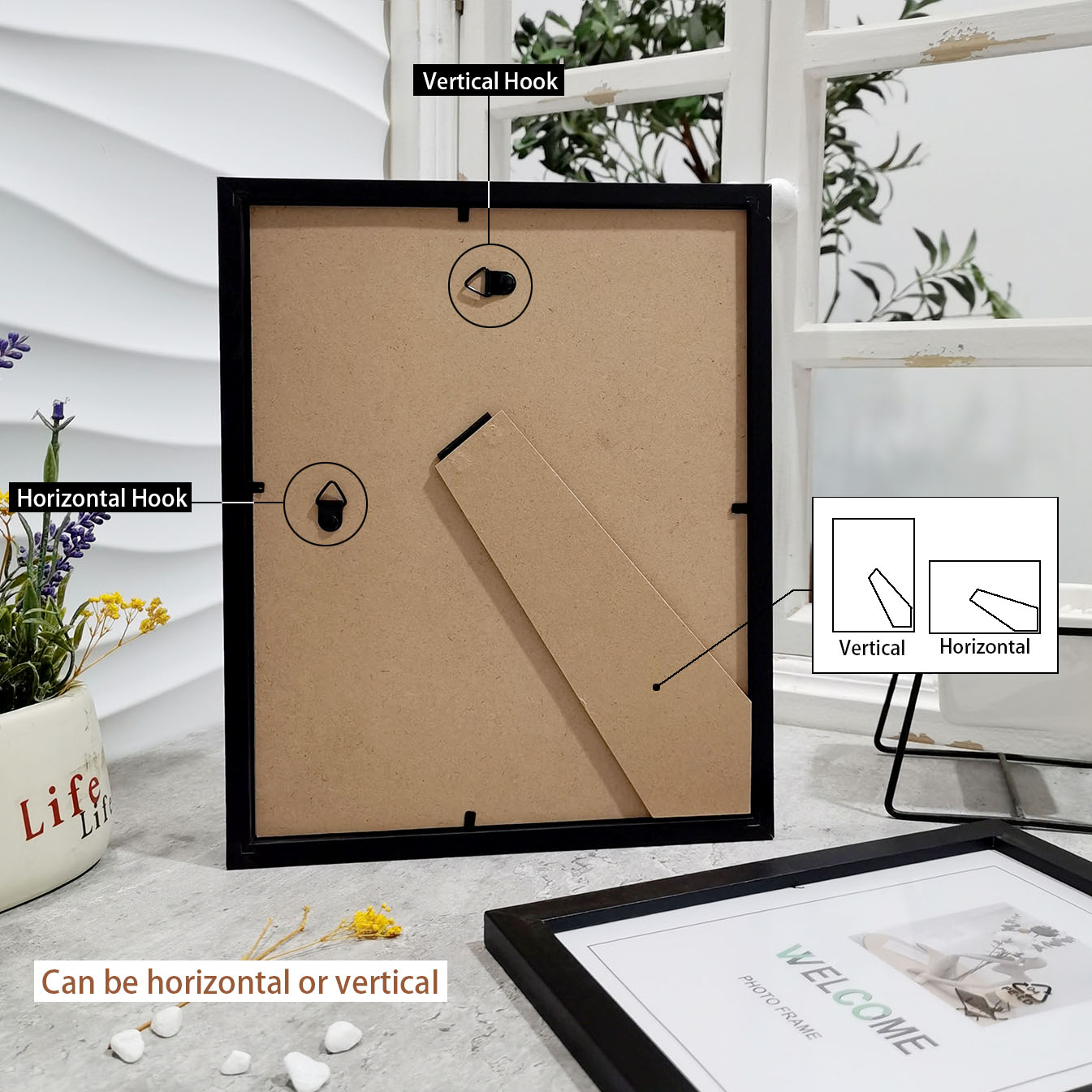 4-delige houten fotolijsten se - Engraved Wood Frame recensie en prijs