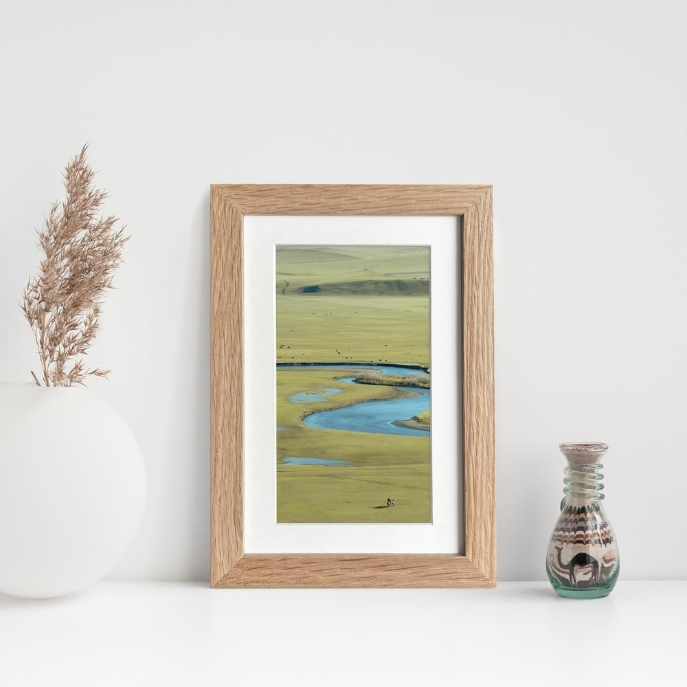 4x6 Fotolijst, Massief Eikenho - Engraved Wood Frame recensie en prijs