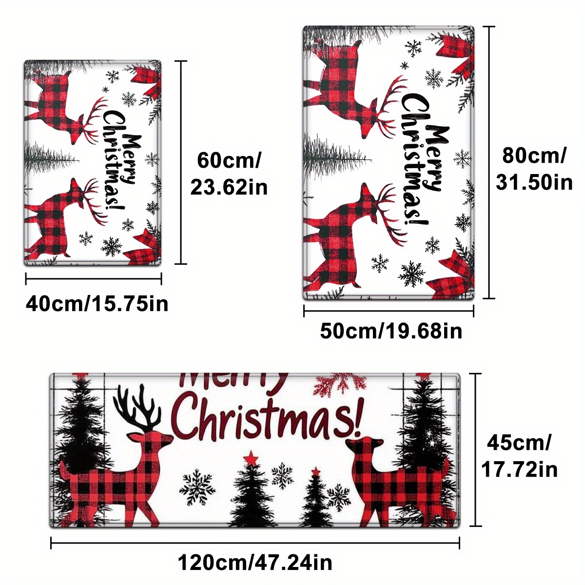 VIKAMA Set Kerstkeukenmatten A - Family Tree Print recensie en prijs