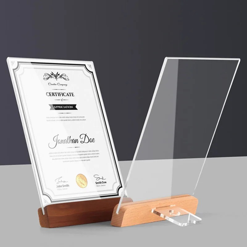Acryl Fotolijst Houder Transpa - Engraved Wood Frame recensie en prijs