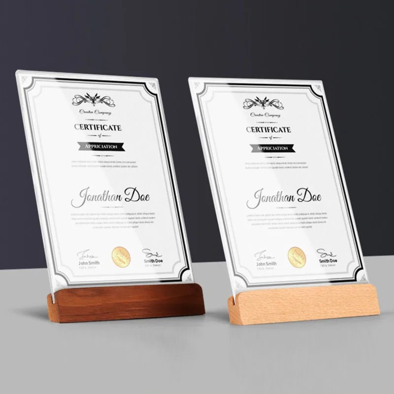 Acryl Fotolijst Houder Transpa - Engraved Wood Frame recensie en prijs