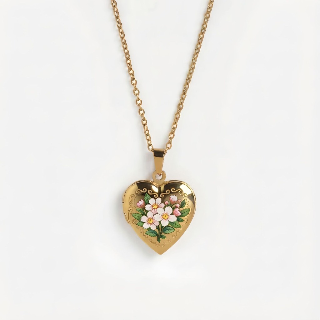 Hartvormige hangerketting, del - Birth Flower Necklace recensie en prijs