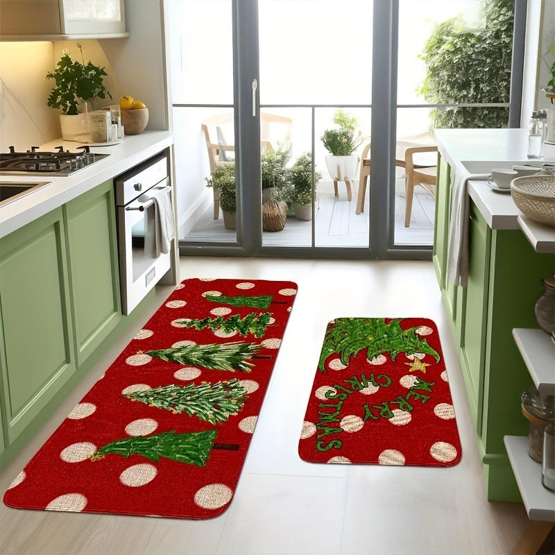 VIKAMA Set Kerstkeukenmatten A - Family Tree Print recensie en prijs