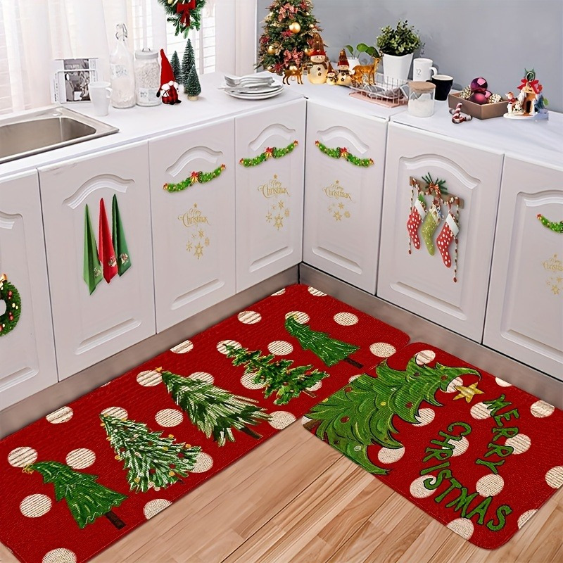 VIKAMA Set Kerstkeukenmatten A - Family Tree Print recensie en prijs